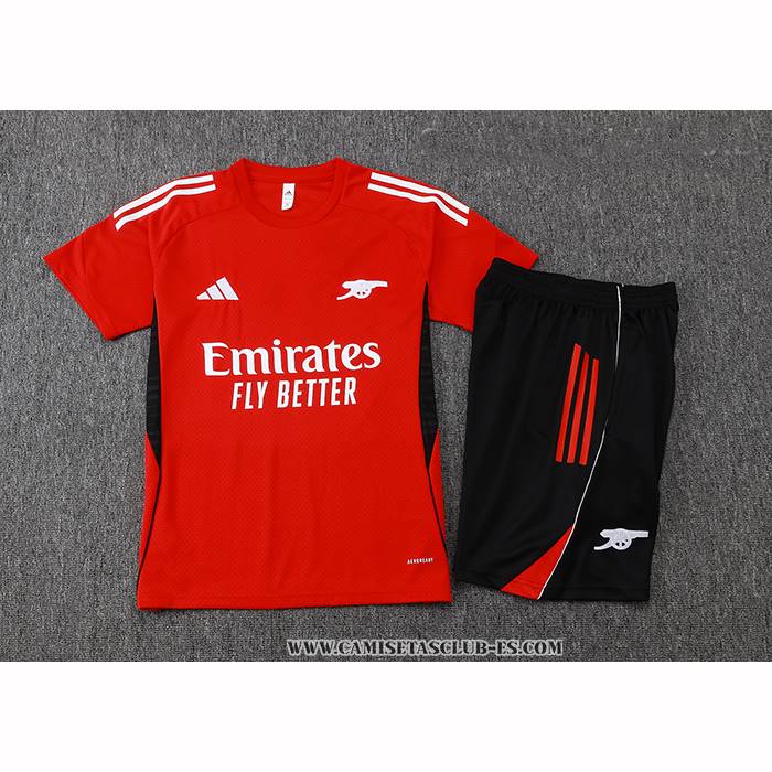 Chandal del Arsenal 25-26 Manga Corta Rojo - Pantalon Corto